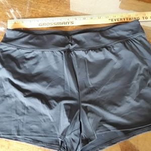 Lands End black swim shorts